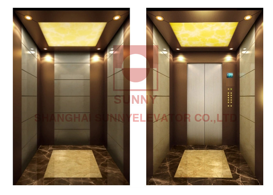 آسانسور خانه مسافری 1.5m/S دکوراسیون لوکس با کنترل Monarch