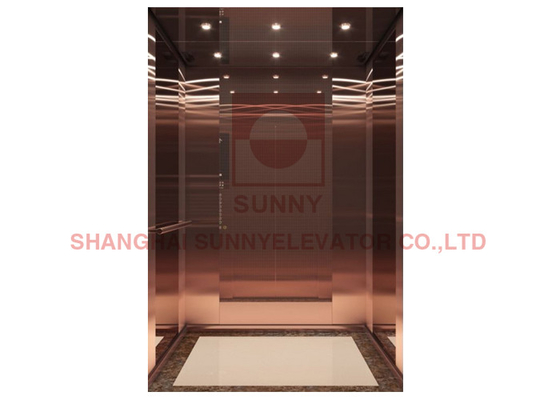 3m/S اتاق ماشین آلات کمتر آسانسور برای طراحی داخلی ساختمان اداری