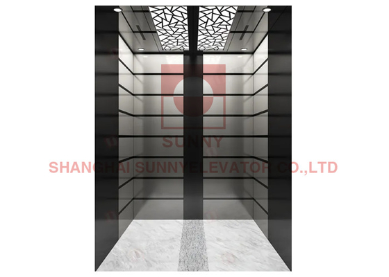 آسانسور سرنشین 6 نفره استیل ضد زنگ 0.4 متر بر ثانیه راندمان انرژی