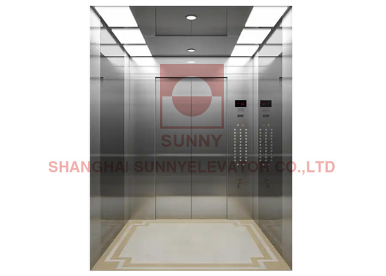 ساختمان اداری VVVF کششی آسانسور مسافربری آسانسور کامل 1.0m/S - 4.0m/S