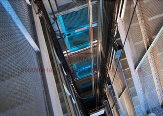 درب بازشو مرکز آسانسور پانورامیک شیشه ای VVVF 800 کیلوگرمی
