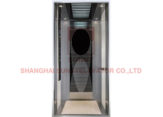فولاد ضد زنگ آینه اچینگ چرخ دنده اتاق ماشین آسانسور کمتر آسانسور کشش