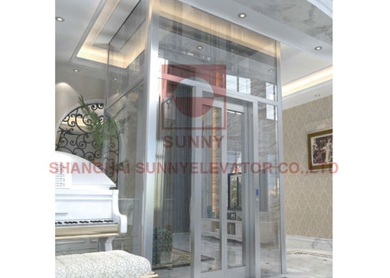 آسانسور آسانسور شیشه ای پانورامیک شفت بتنی SUS304 0.2m/S