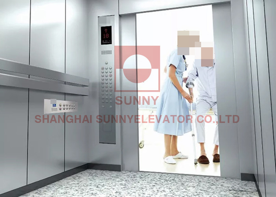 آسانسور بیمارستانی 4.0 متر بر ثانیه برای تخت برانکارد پزشکی بیمار 2000 کیلوگرم