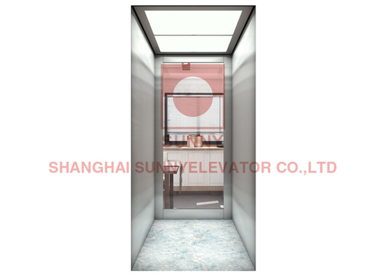 آسانسور ویلا لوکس چوبی / فولاد ضد زنگ با کف PVC 0.4m / S