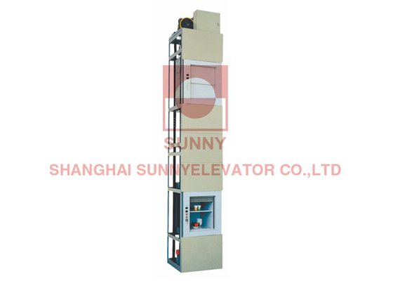 0.4m/S آشپزخانه مواد غذایی Dumbwaiter آسانسور با فن آوری تعدیل فرکانس VVVF