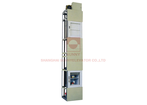 0.4m/S آشپزخانه مواد غذایی Dumbwaiter آسانسور با فن آوری تعدیل فرکانس VVVF