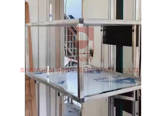رستوران آشپزخانه آسانسور مینی غذا 100 کیلوگرم Dumbwaiter آسانسور مدرن فولاد ضد زنگ 304