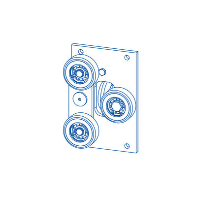 کفش های راهنمای کوله پشتی آسانسور با قطعات فرعی PU