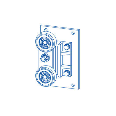 کفش های راهنمای کوله پشتی آسانسور با قطعات فرعی PU