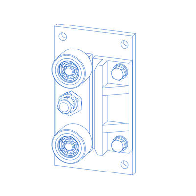 کفش های راهنمای کوله پشتی آسانسور با قطعات فرعی PU