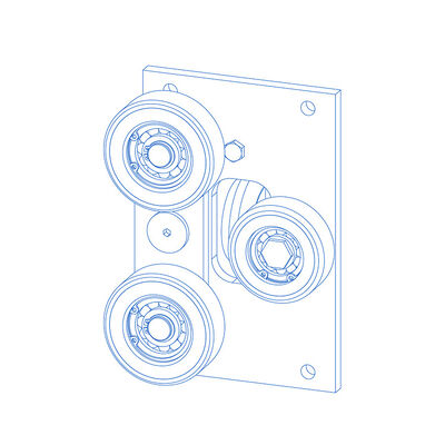 کفش های راهنمای کوله پشتی آسانسور با قطعات فرعی PU
