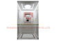 قطعات آسانسور ویلا آسانسور طراحی داخلی کف پی وی سی با نور استیل / لوله لوله