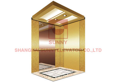 فولاد ضد زنگ 2.5m/S بار 1600kg آسانسور مسافر با VVVF Drive