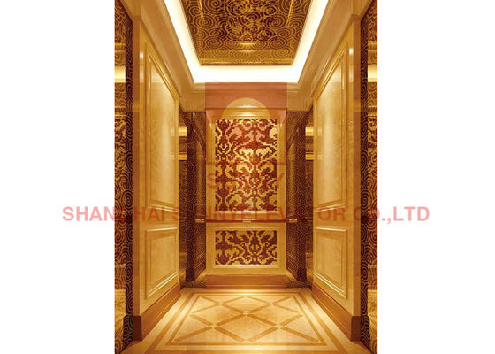 بالابر بدون اتاق 12 دنده MRL بدون دنده با نور پایین LED