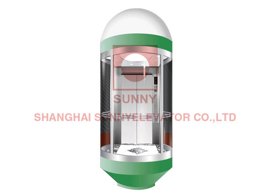 آهنربای دائمی درایو همگام AC 1650Kg 2.0m / S آسانسور پانوراما