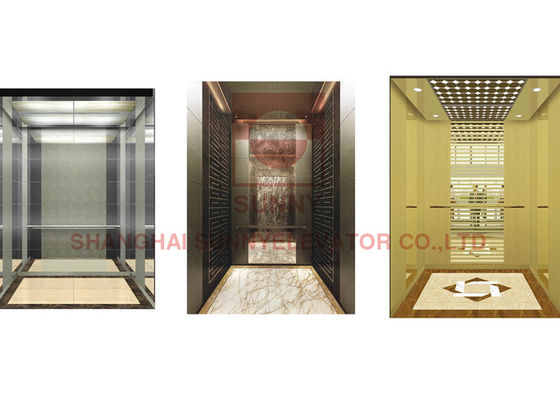 آسانسور مسافربری MRL فشرده برقی سریع با نور LED