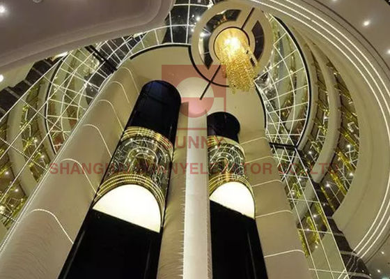 630 کیلوگرم آسانسور گشت و گذار فولادی شفت فولادی کابین گرد MRL
